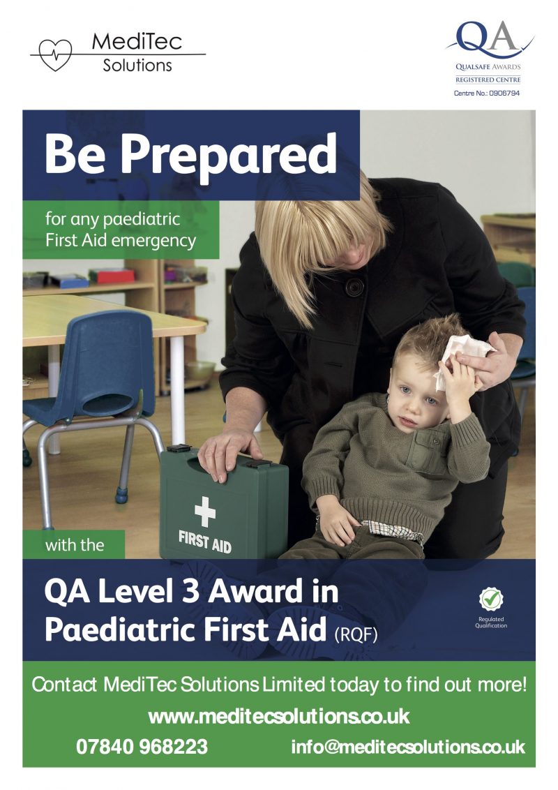 QS Level 3 Award in Paediatric First Aid Training