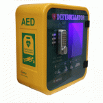 Durafib AED cabinet side view